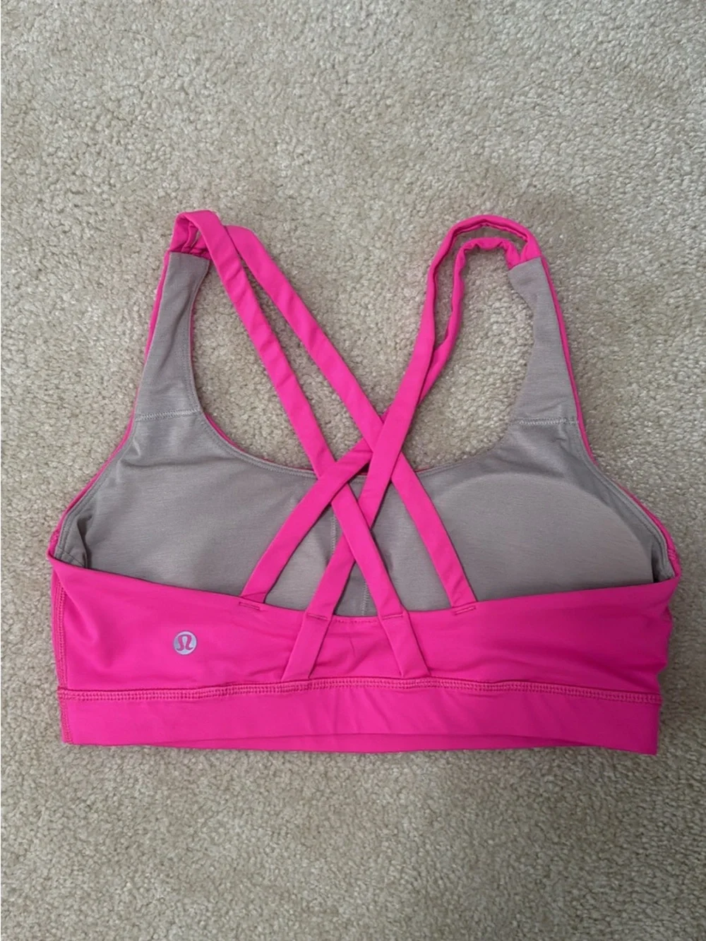 lululemon athletica Energy Sports Bra - Hot Pink